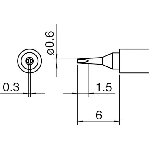 Soldering Tip  T30-D06  HAKKO