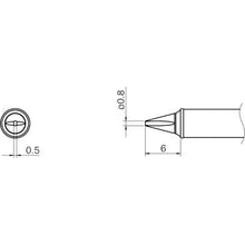 Load image into Gallery viewer, Soldering Tip  T31-01WD08  HAKKO
