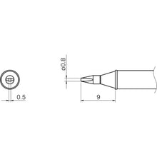 Load image into Gallery viewer, Soldering Tip  T31-02D08  HAKKO
