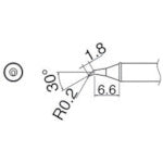 Load image into Gallery viewer, SOLDERING TIP  T31-03JS02  HAKKO
