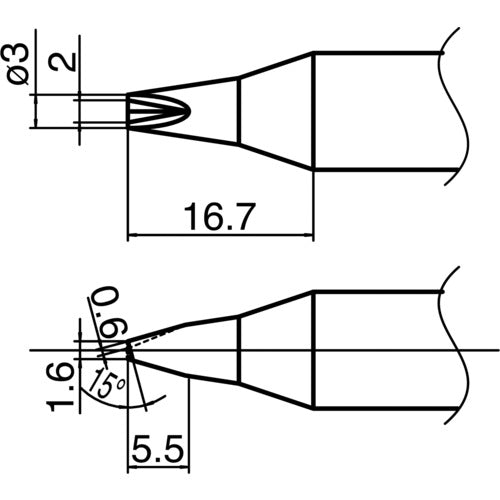 SOLDERING TIP  T33-1610  HAKKO