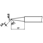 SOLDERING TIP SHAPE-0.8C FOR FX-650  T34-C08  HAKKO