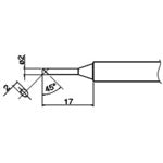 SOLDERING TIP SHAPE-2C FOR FX-650  T34-C2  HAKKO