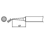 SOLDERING TIP SHAPE-I FOR FX-650  T34-I  HAKKO