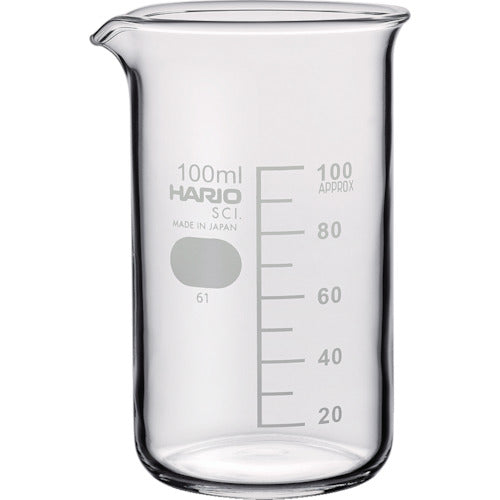 Tall beaker with Measurements  TB-100 SCI  HARIO