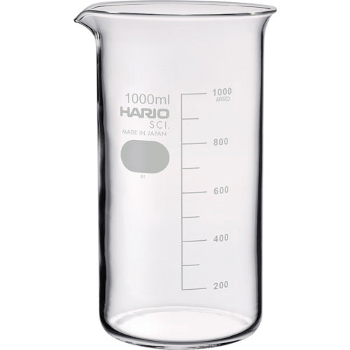 Tall beaker with Measurements  TB-1L SCI  HARIO