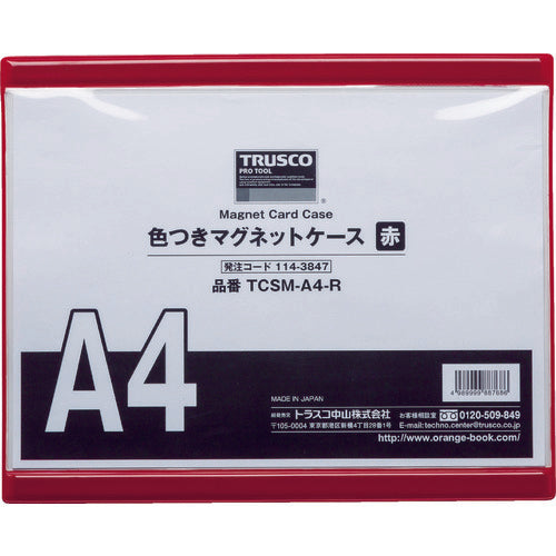 Magnet Card Case  TCSM-A4-R  TRUSCO