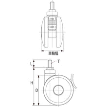 Load image into Gallery viewer, Screw type Dual Wheel Caster  TDGGS100-M12  TRUSCO
