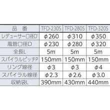 Load image into Gallery viewer, Storage Type Flexible Duct  TFD-280S  TRUSCO
