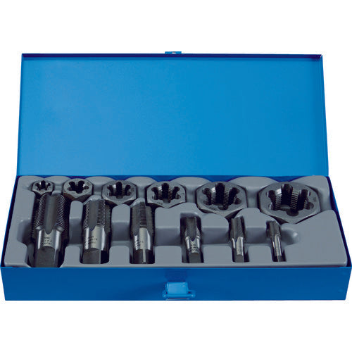 Parallel Pipe Thread Tap(SKS) and Hex-head Saraedies(PF) Set  THDT-PFSET  TRUSCO