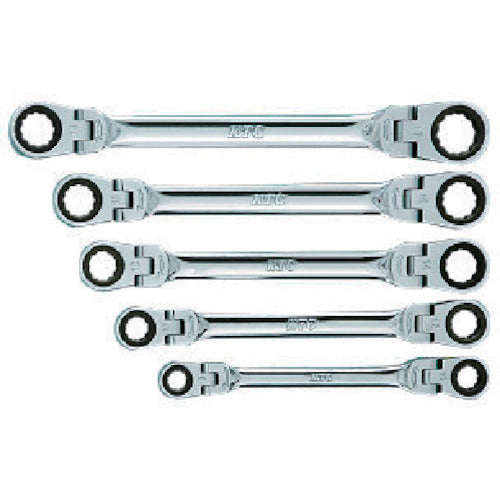 Double-Flex Ratchet Box End Wrench Set  TMR105  KTC