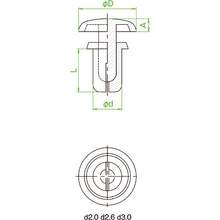 Load image into Gallery viewer, Resin Made Push Rivet  TPR2024-W  TRUSCO

