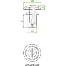 Load image into Gallery viewer, Resin Made Push Rivet  TPR2032-BK  TRUSCO
