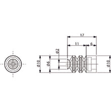 Load image into Gallery viewer, Suction Cup TR(Silicon/Brown)  TR-1062-1M(Y)  eins

