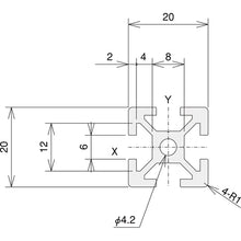 Load image into Gallery viewer, Aluminum Frame  TSF2020-1200  TRUSCO
