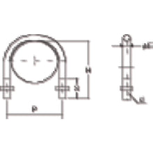 Load image into Gallery viewer, SGP Tube U Bolt   TSGP2-BTM10-15A  TRUSCO
