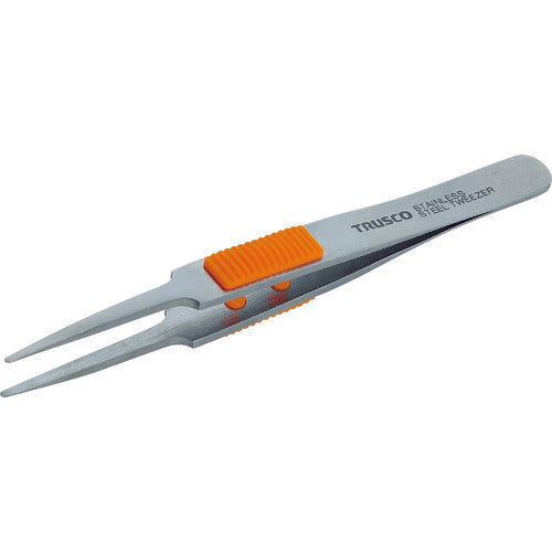 Rubber Grip Stainless Steel Tweezers  TSP-211  TRUSCO