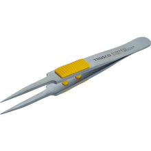 Load image into Gallery viewer, Rubber Grip Stainless Steel Tweezers  TSP-214  TRUSCO
