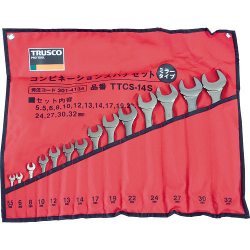 Mirror-type Combination Spanner  TTCS-14S  TRUSCO