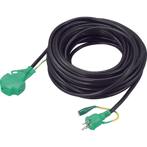 Extension Cord with Triple Pokkin and Ground  TTP-20E-KURO  TRUSCO