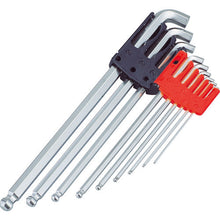 Load image into Gallery viewer, Short Neck 100degrees Long Ball Point Torsion Hexagonal Wrench  TTV100-15  TRUSCO

