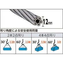 Load image into Gallery viewer, Wire Rope Sling B E type (Aluminium Mechanical Lock )  TWBL-12S1  TRUSCO
