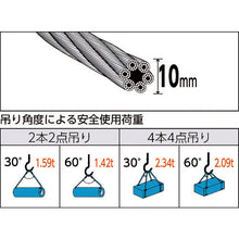 Load image into Gallery viewer, Wire Rope Sling (Hand Splice)  TWD-10S2.5  TRUSCO
