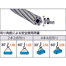 Load image into Gallery viewer, Wire Rope Sling (Hand Splice)  TWD-10S4  TRUSCO
