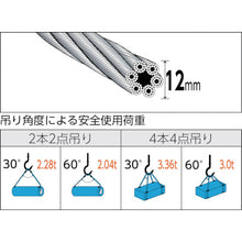 Load image into Gallery viewer, Wire Rope Sling (Hand Splice)  TWD-12S2  TRUSCO
