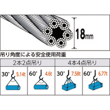 Load image into Gallery viewer, Wire Rope Sling (Hand Splice)  TWD-18S1.5  TRUSCO
