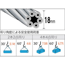 Load image into Gallery viewer, Wire Rope Sling (Hand Splice)  TWD-18S6  TRUSCO
