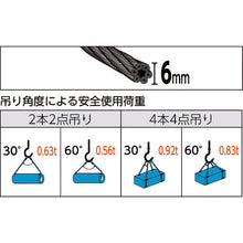 Load image into Gallery viewer, Wire Rope Sling (Hand Splice)  TWD-6S2  TRUSCO

