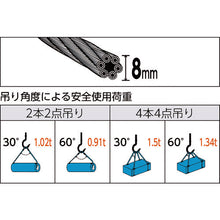 Load image into Gallery viewer, Wire Rope Sling (Hand Splice)  TWD-8S2.5  TRUSCO

