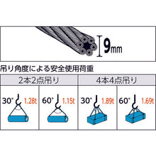 Load image into Gallery viewer, Wire Rope Sling (Hand Splice)  TWD-9S8  TRUSCO
