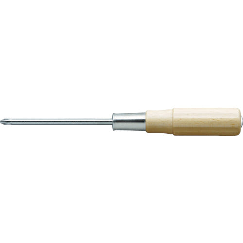 Tang-Through Screwdriver with Wood Handle  TWKD-1-75  TRUSCO