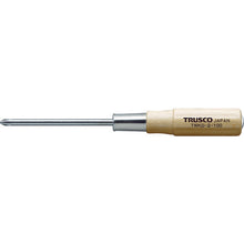 Load image into Gallery viewer, Tang-Through Screwdriver with Wood Handle  TWKD-2-100  TRUSCO
