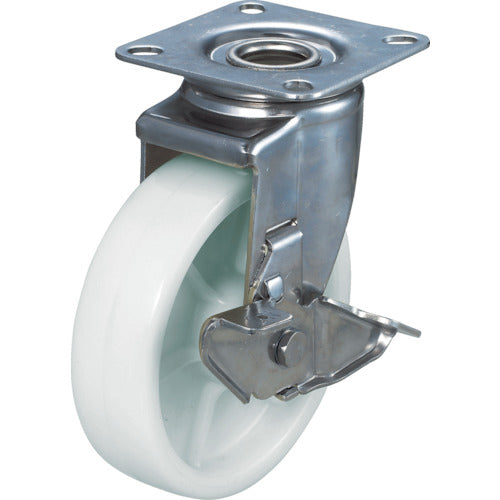 Stainless Metal Fittings Nylon Wheel Caster  TYSNJ-100S  TRUSCO