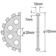 Load image into Gallery viewer, Diamond Saw Blade U Cutter(Dry)  UK105  LOBSTER
