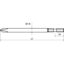 Load image into Gallery viewer, Driver Bit  V-14 No.1x6x150/00000064  OHMISEIKI
