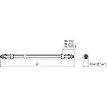 Load image into Gallery viewer, Driver Bit  V-21W No.2x6.35x250/00000180  OHMISEIKI
