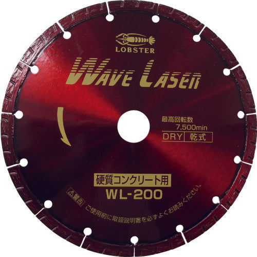 Diamond Saw Blade Wave Laser  WL200  LOBSTER