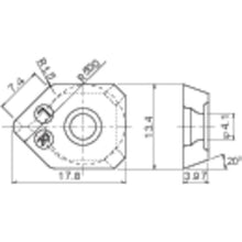 Load image into Gallery viewer, Indecable Insert for Dijet-Mill(Wiper Insert)  XEHW13T3AGSN-W DH103  DIJET
