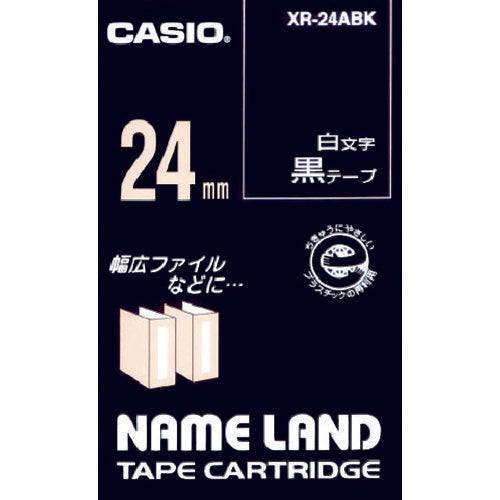 Tape for Name Land  XR-24ABK  CASIO